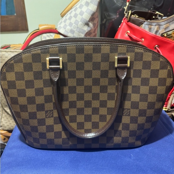 LV Sarria Damier Ebene Brown Checkered Handbag - Picture 2 of 11